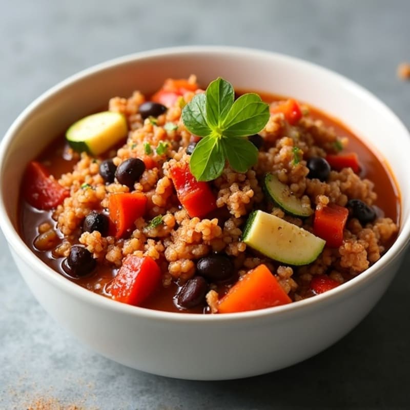 Spicy Ground Turkey and Vegetable Chili
