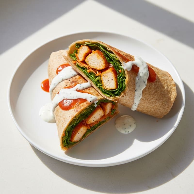 Crispy Buffalo Ranch Chicken Wrap