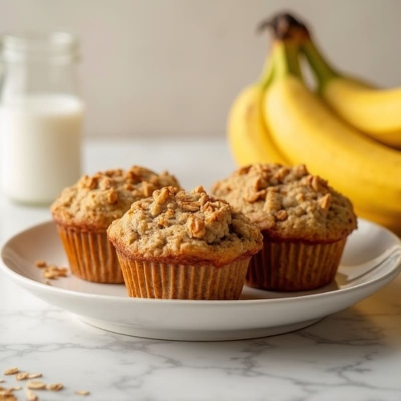 Healthy Banana Protein Muffins