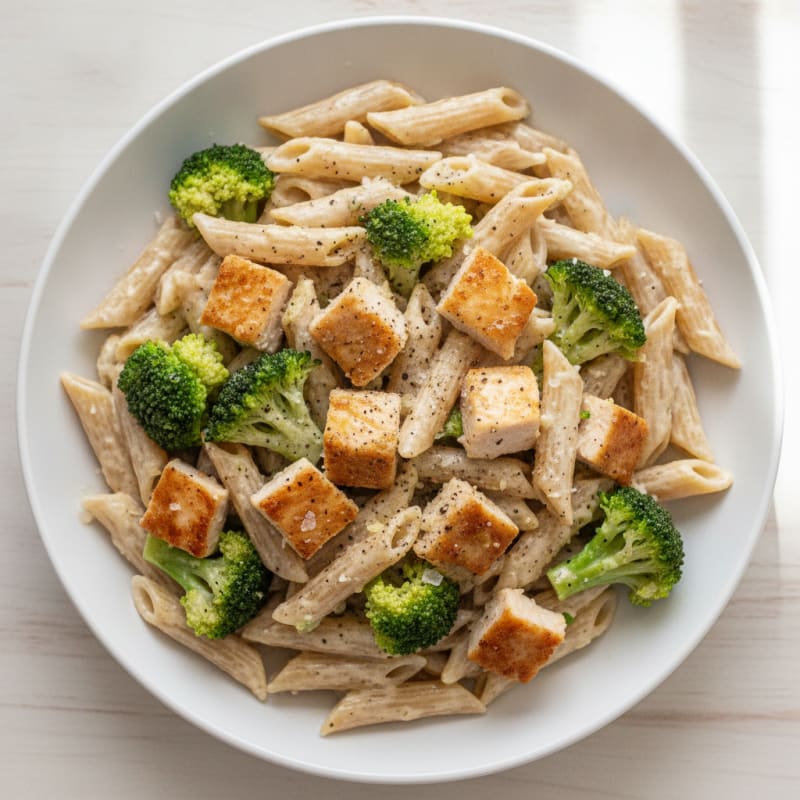 Chicken Alfredo Pasta with Broccoli