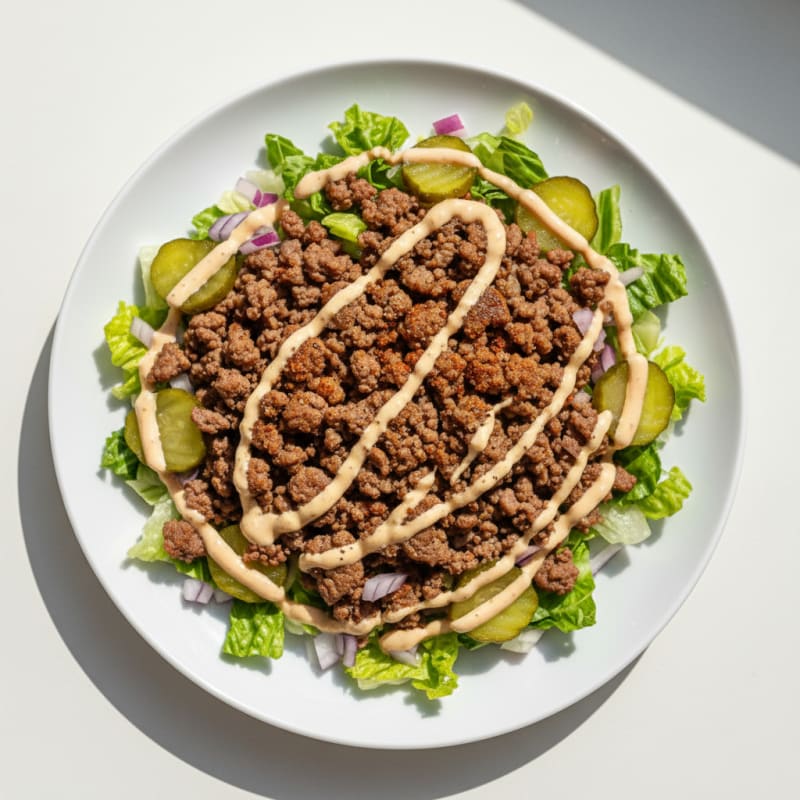Creamy Big Mac Beef Bowl