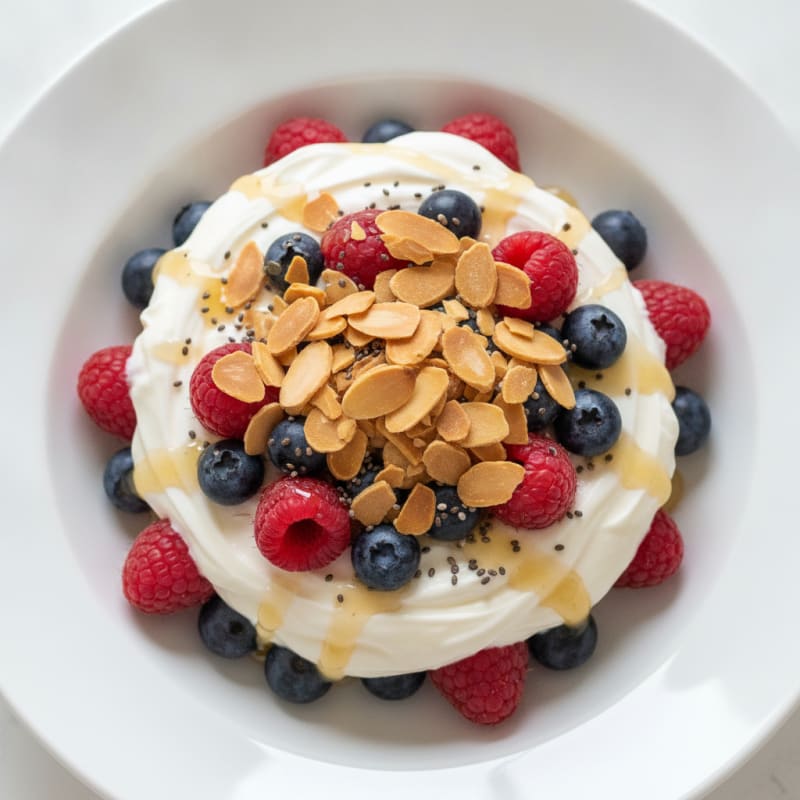 Creamy Greek Yogurt Protein Parfait with Mixed Berries