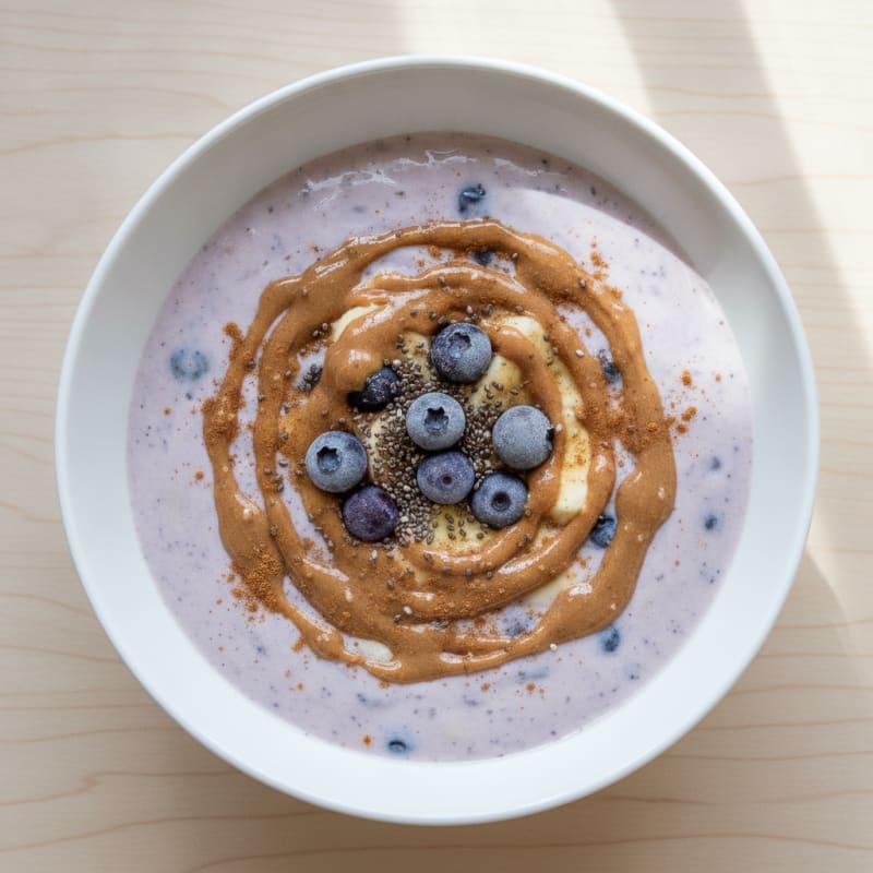 Blueberry Banana Protein Smoothie