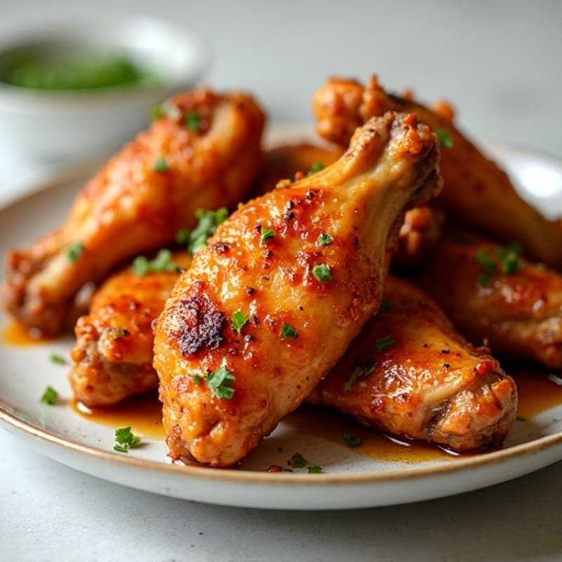 Crispy Baked Honey Garlic Chicken Wings