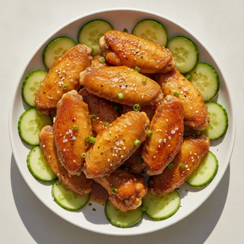 Honey Garlic Baked Chicken Wings