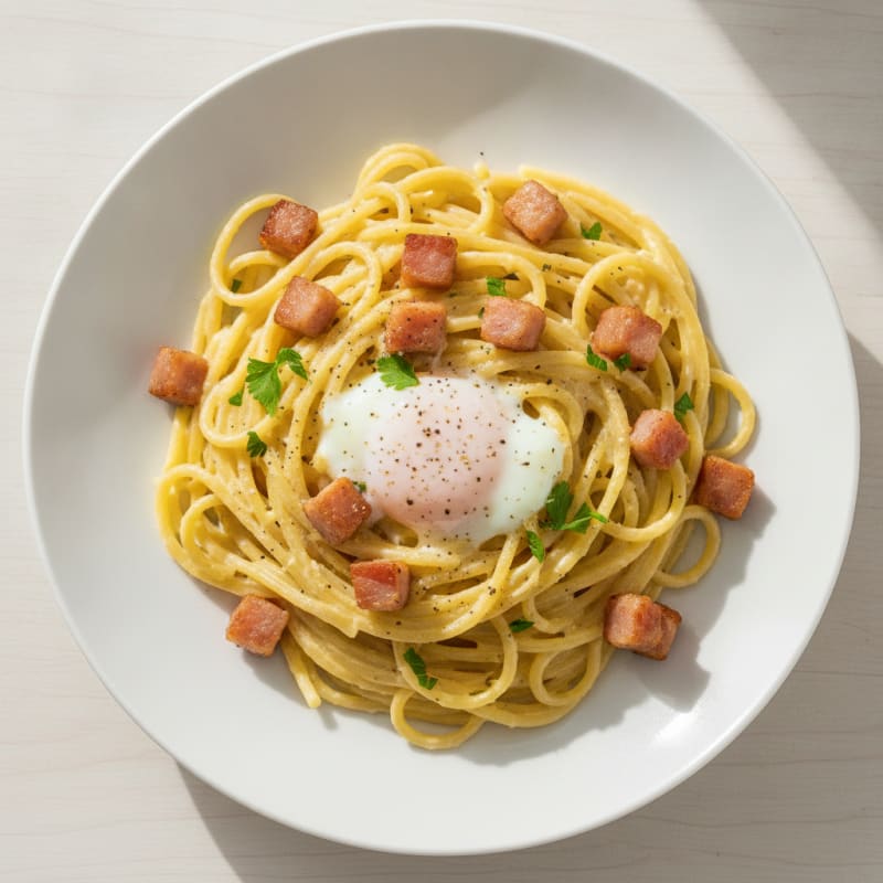 Classic Carbonara with Pancetta and Egg