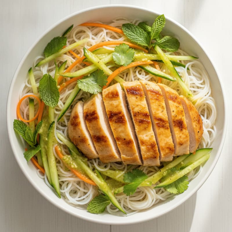 Lemongrass Chicken Vermicelli Bowl