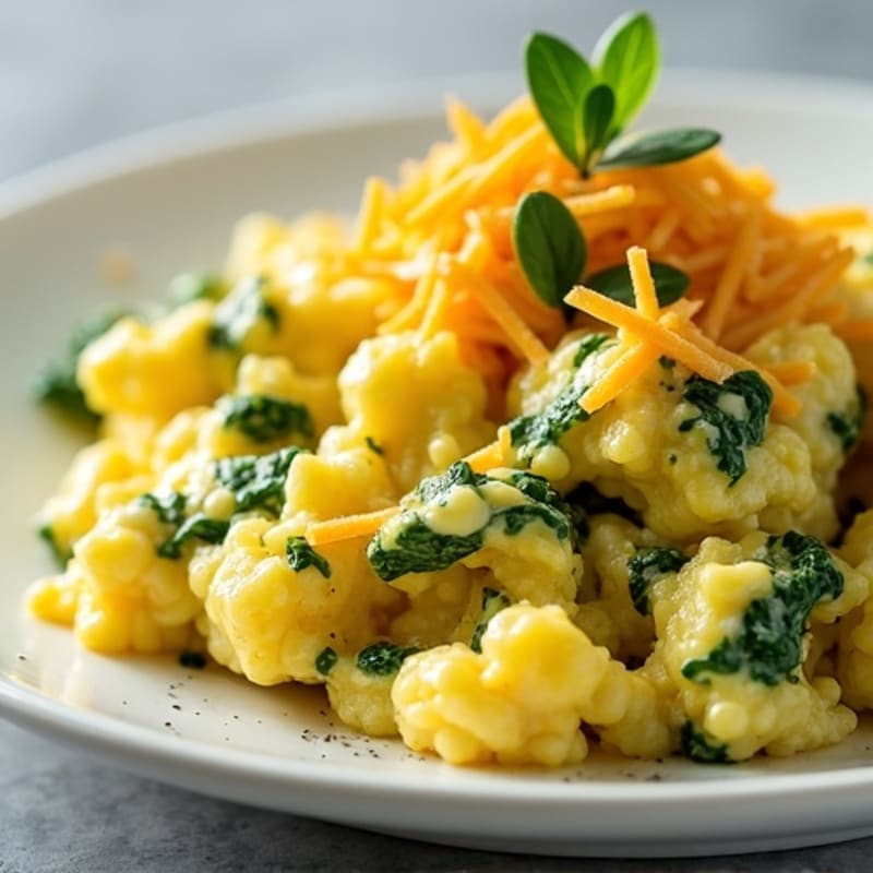 Fluffy Herb-Whipped Scrambled Eggs