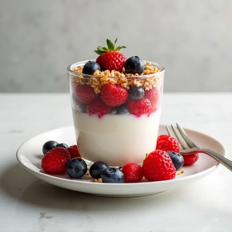 Creamy Greek Yogurt Protein Parfait with Berries