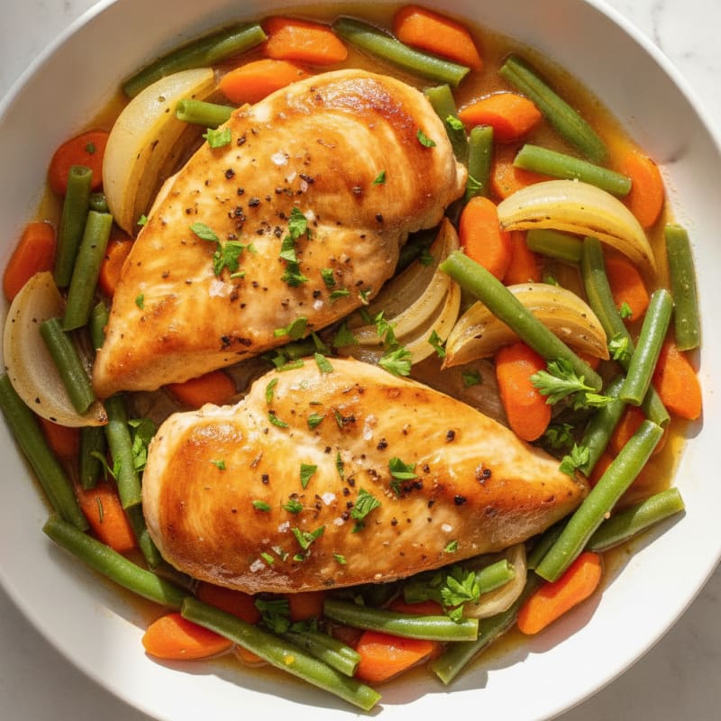 Slow Cooker Herb Chicken and Vegetables