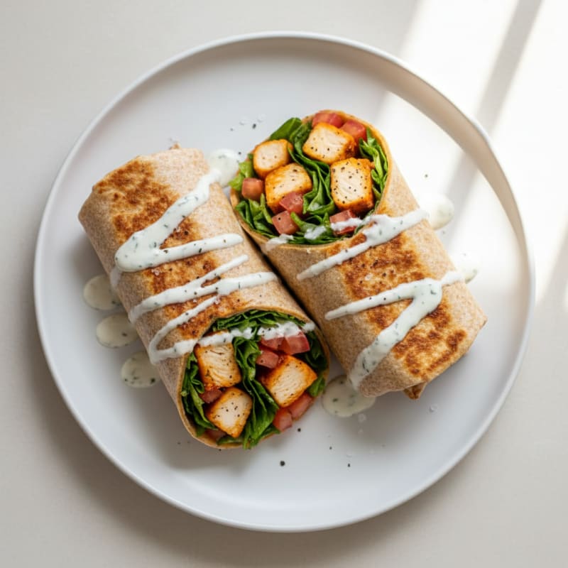 Crispy Buffalo Ranch Chicken Wraps