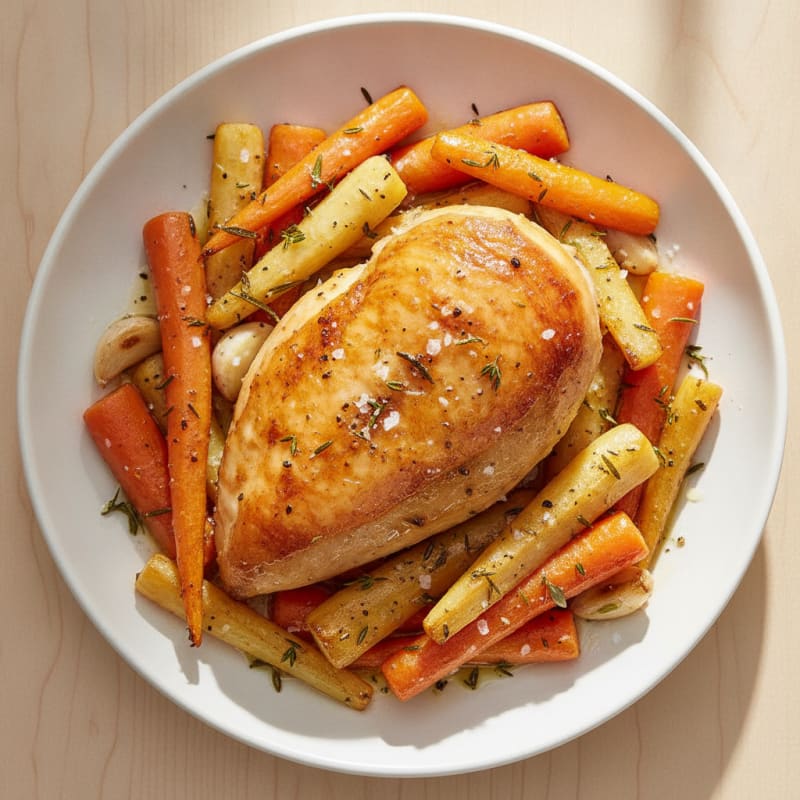Herb-Roasted Chicken with Root Vegetables