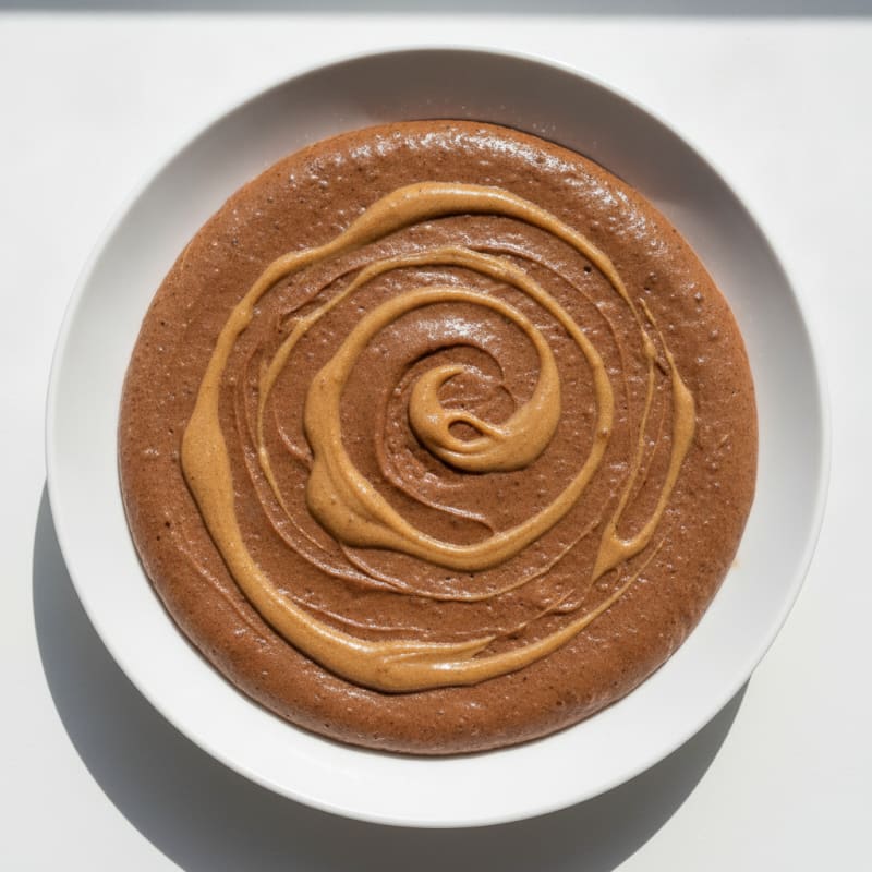 Silky Chocolate Protein Pudding with Almond Butter Swirl