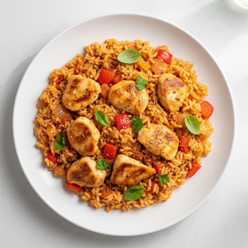 One-Pan Chicken and Tomato Rice
