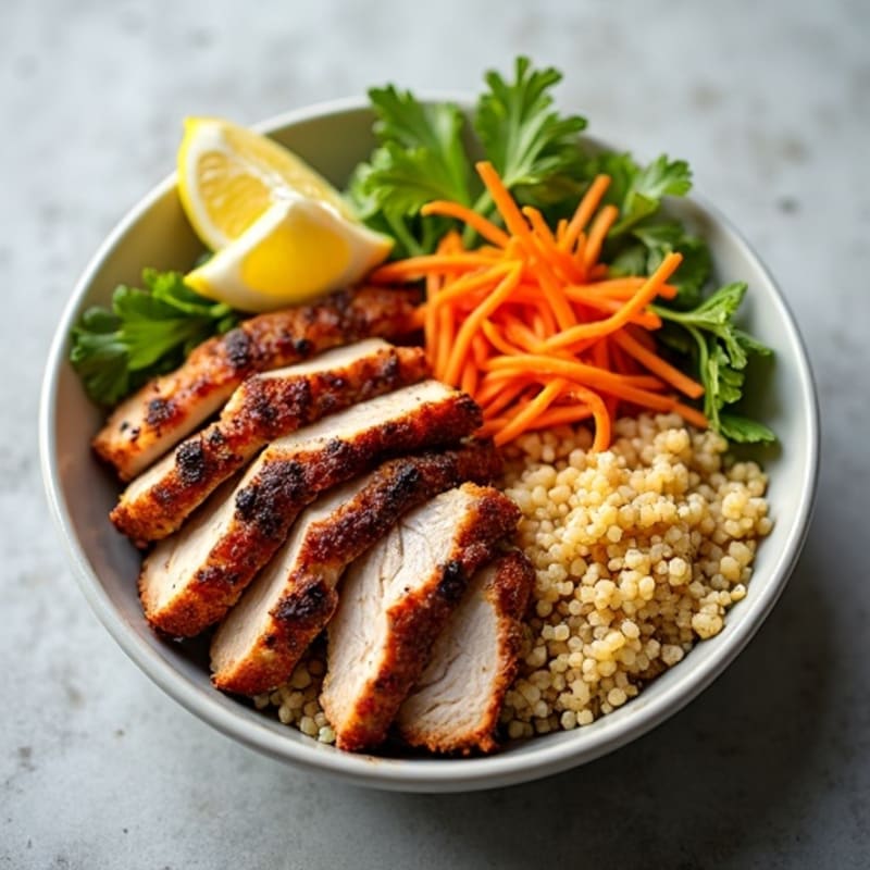 Crispy Slow-Roasted Spiced Pork Bowl with Fresh Slaw