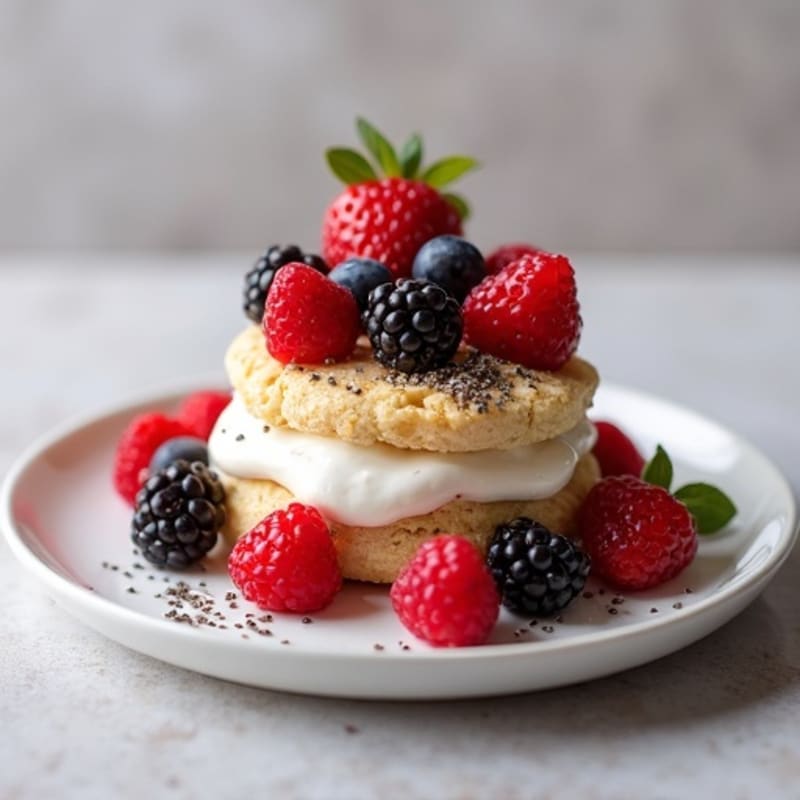 Protein-Packed Greek Yogurt Berry Shortcake