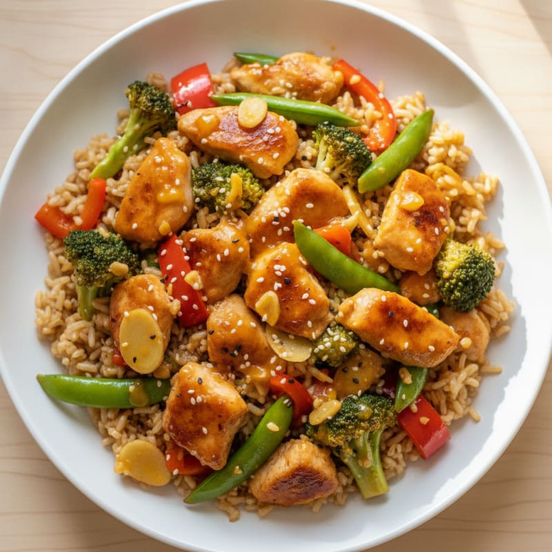 Orange Glazed Chicken Stir-Fry