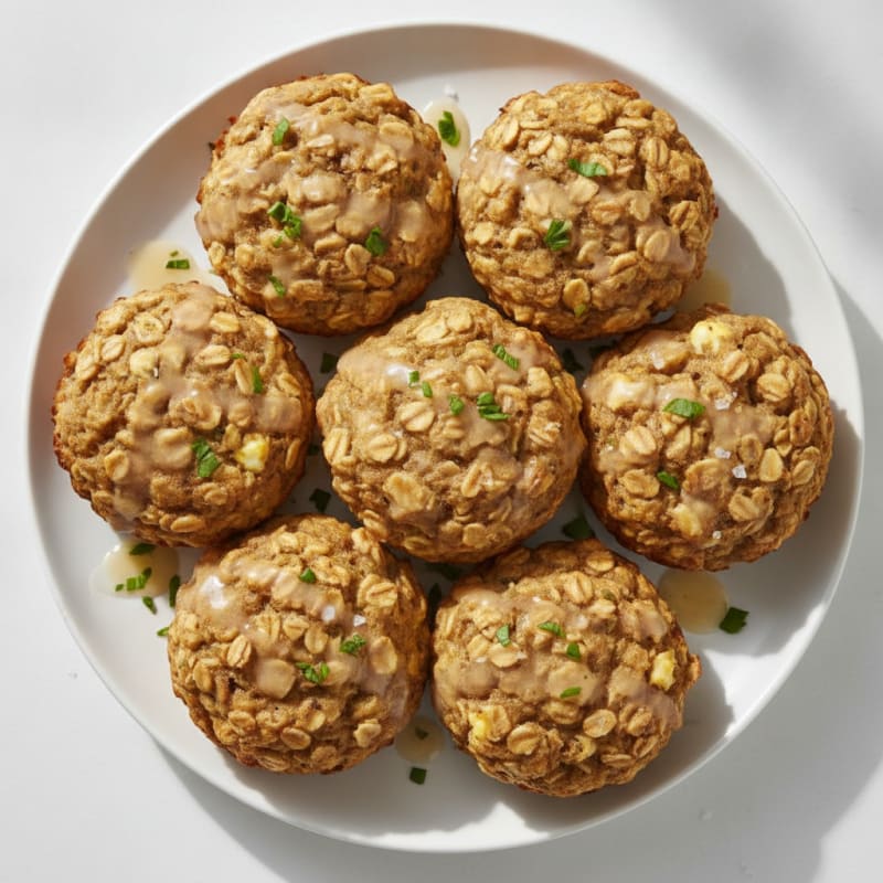 Baked Banana Oatmeal Egg Muffins