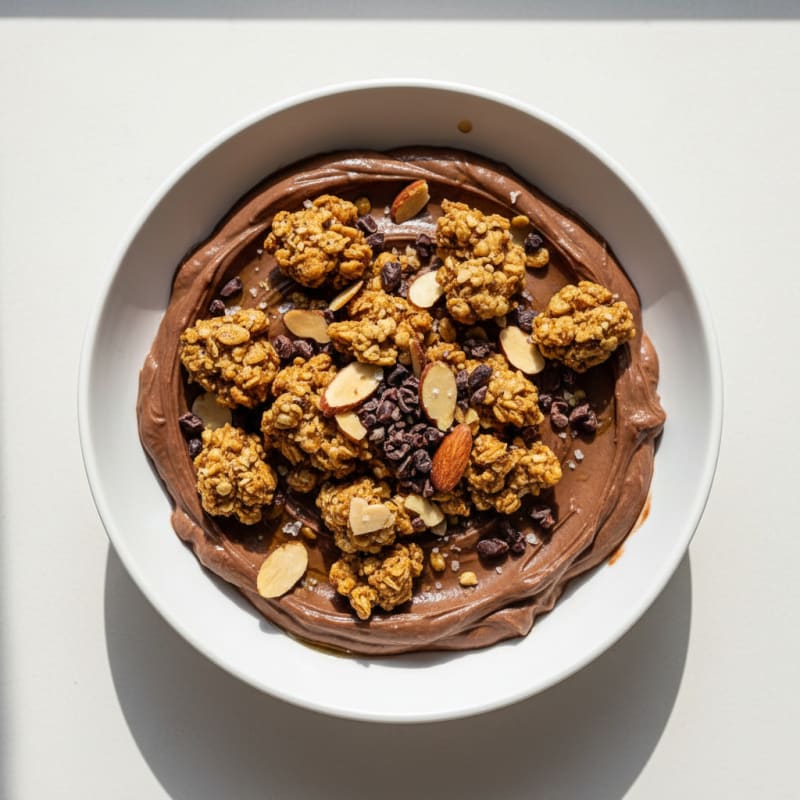 Chocolate Greek Yogurt Crunch Bowl