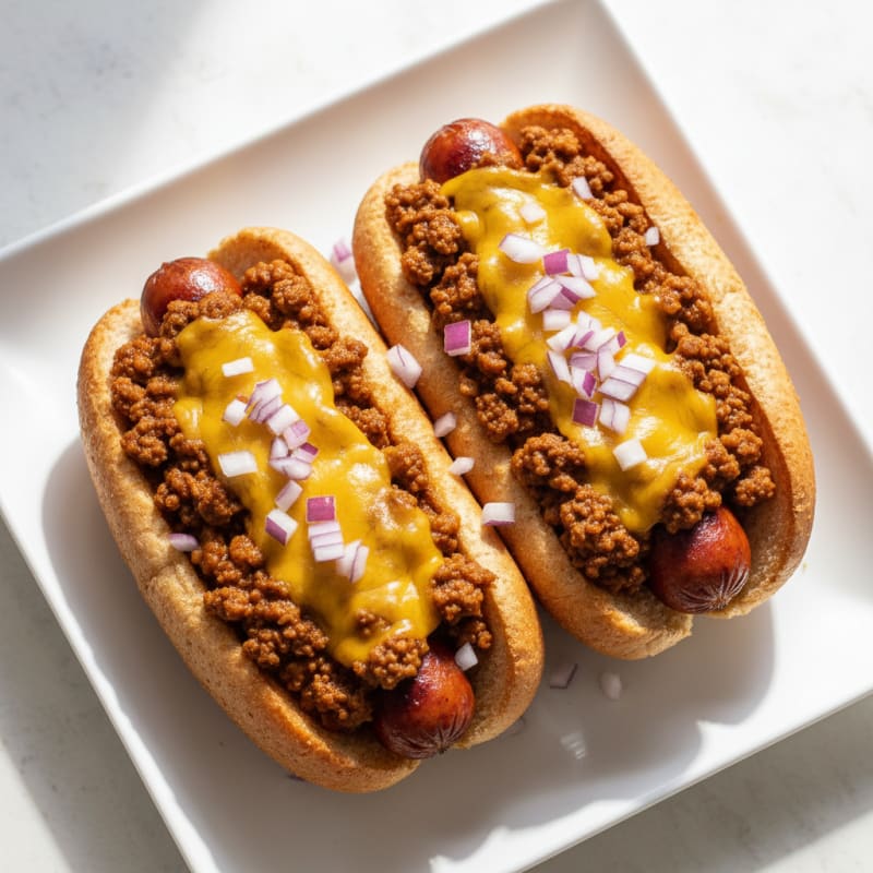Classic Chili Cheese Hot Dogs