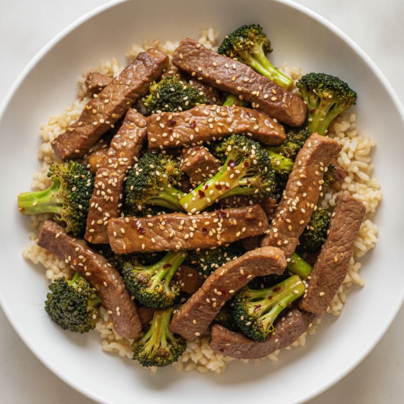 Sesame Beef and Broccoli Stir-Fry