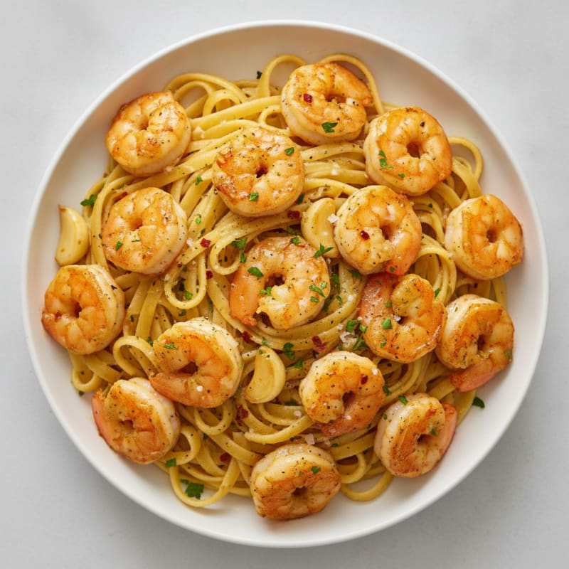 Garlic Shrimp Scampi with Linguine