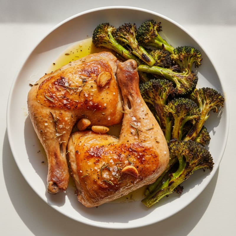 Roasted Chicken Leg Quarters with Herbs