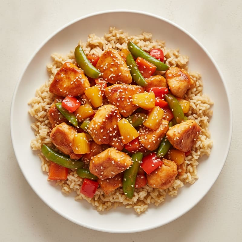 Sweet and Sour Chicken Stir-Fry