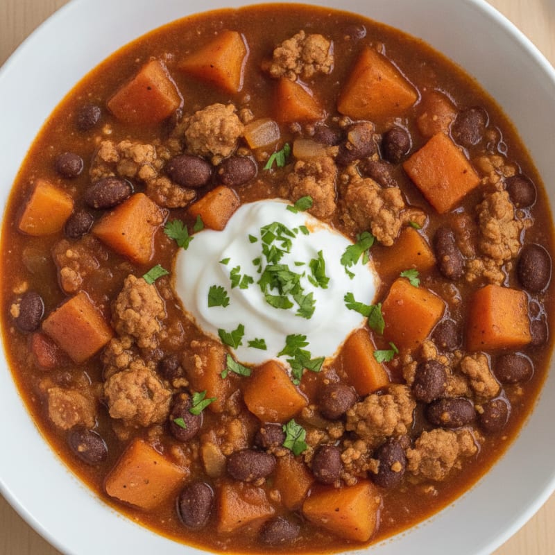 Sweet Potato and Black Bean Chili