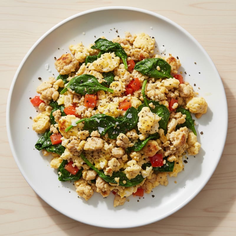 High-Protein Turkey and Sage Scramble
