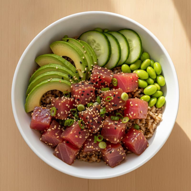 Hawaiian Ahi Tuna Poke Bowl
