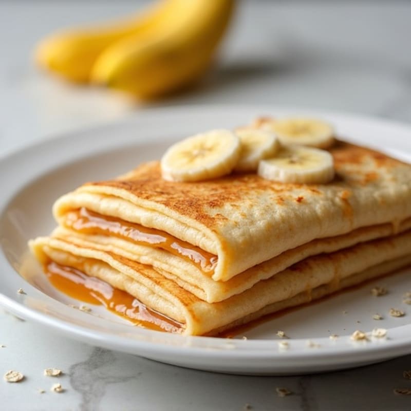 Protein-Packed Almond Butter Banana Crepes