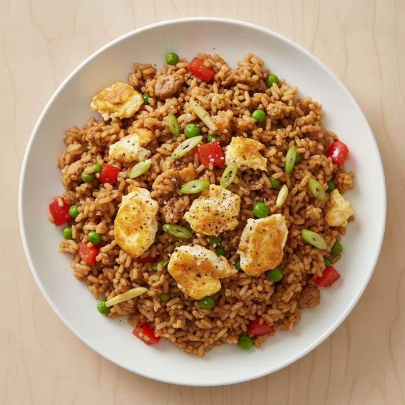 Savory Breakfast Fried Rice with Egg