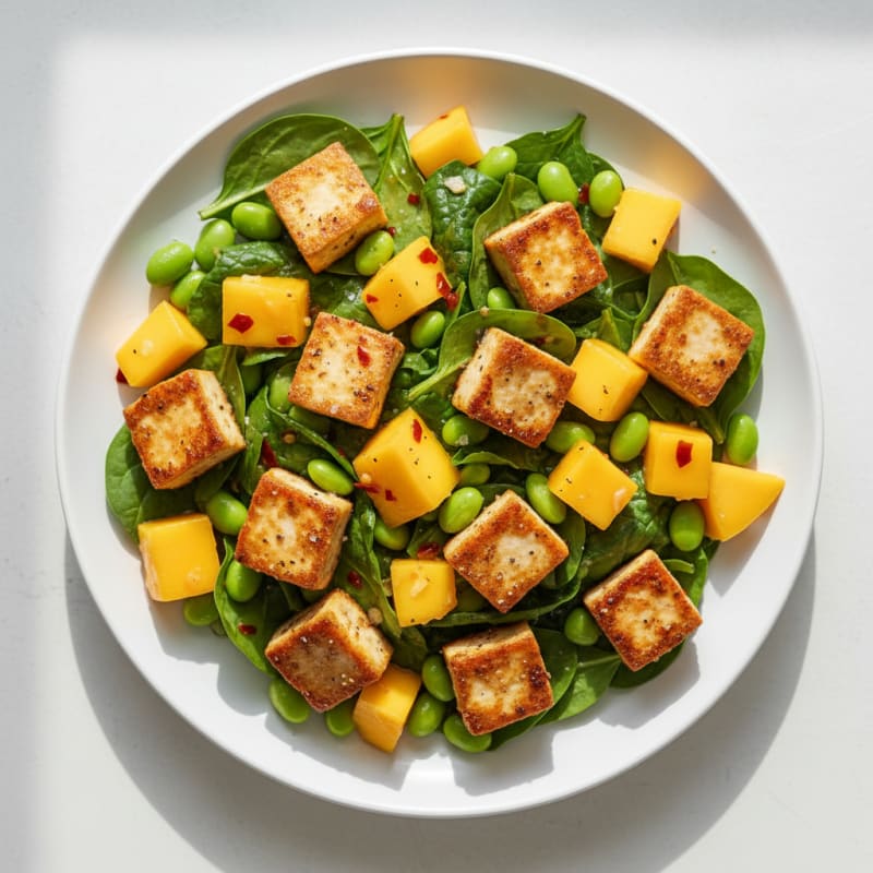 Thai Chili Tofu Mango Salad