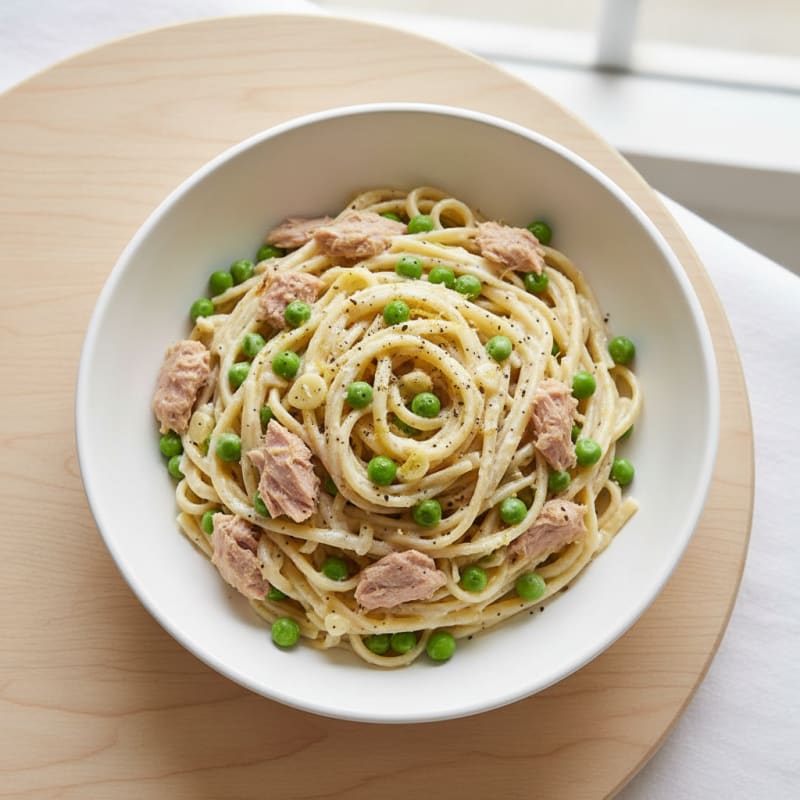 Creamy Tuna Hearts of Palm Linguine