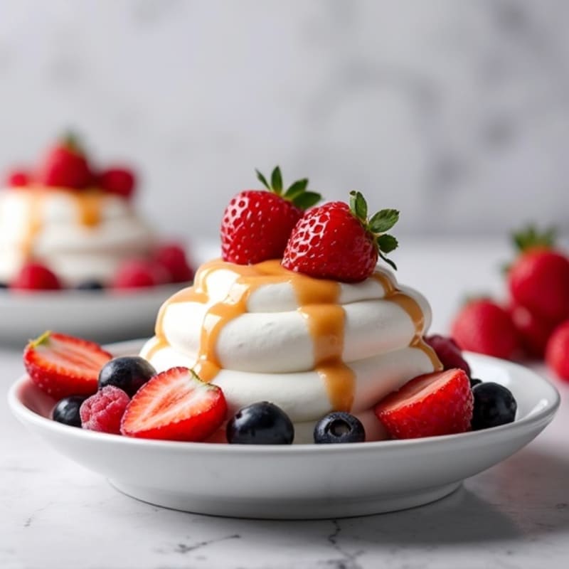 Silky Greek Yogurt Protein Mousse with Mixed Berries