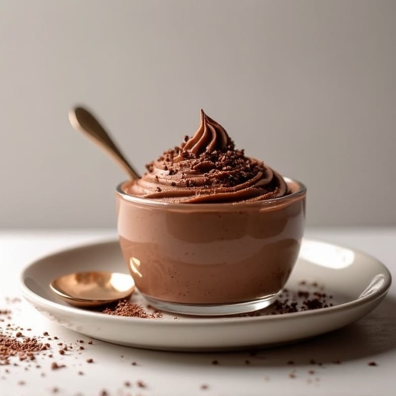 Silky Chocolate Protein Mousse with Greek Yogurt
