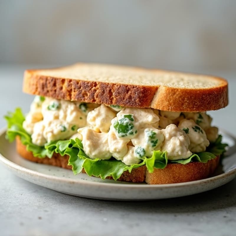 Healthy Creamy Chicken Salad Sandwich
