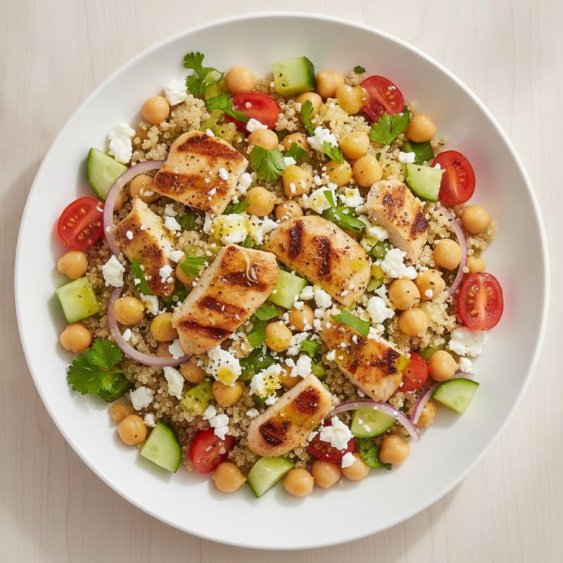 Mediterranean Quinoa Salad with Chickpeas