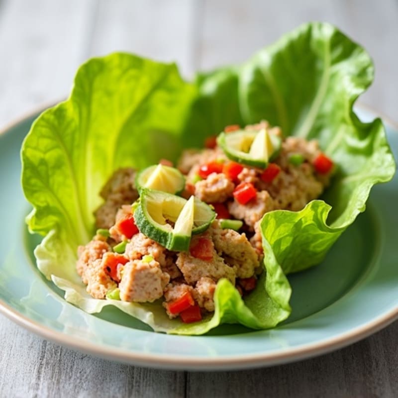 Fresh Spicy Tuna Lettuce Wraps