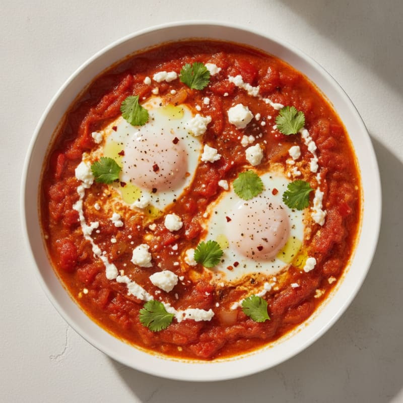 Authentic Shakshuka with Feta and Herbs