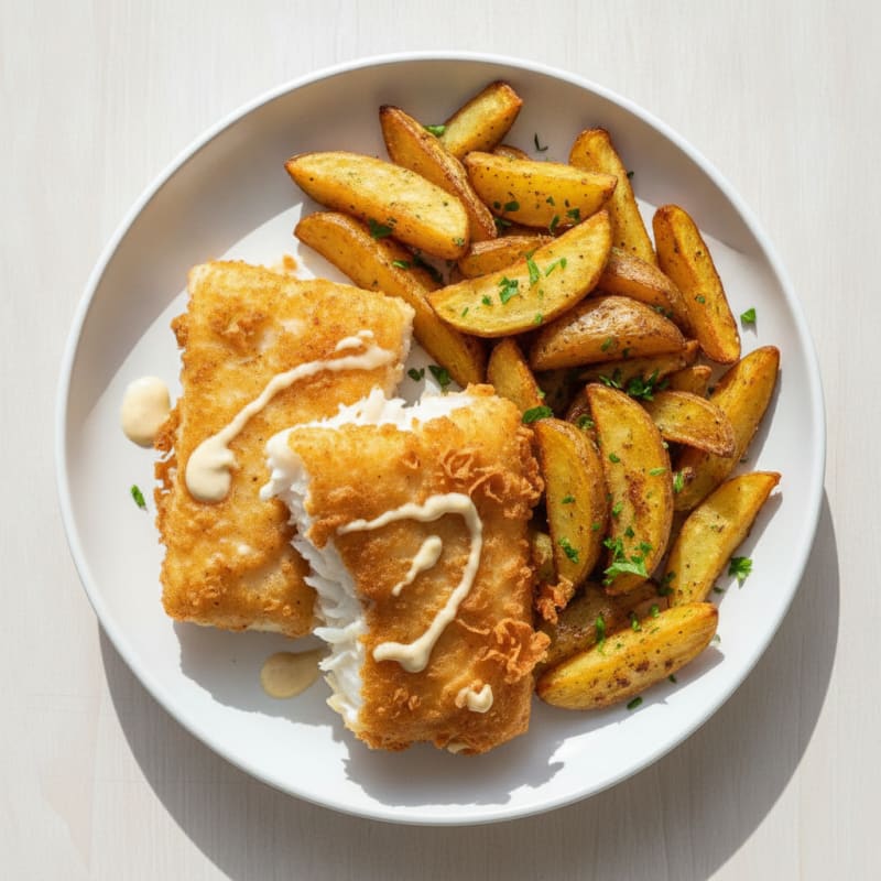 Classic Beer-Battered Cod and Chips