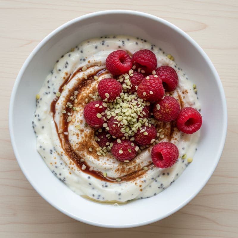 High-Protein Coconut Yogurt Chia Pudding