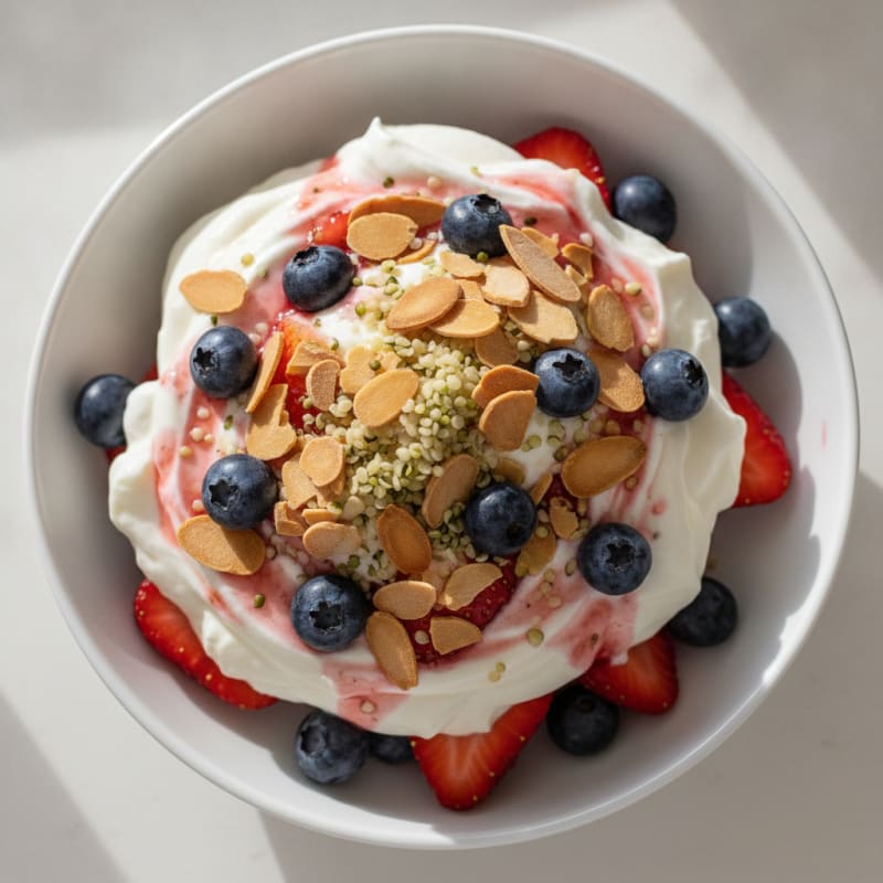 Creamy Greek Yogurt Protein Parfait with Berries