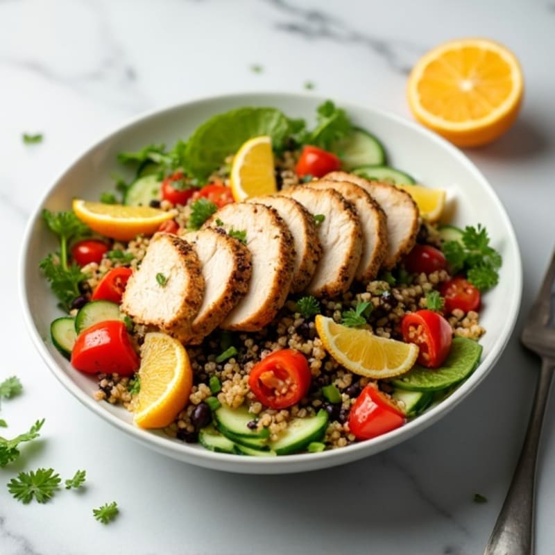 Fresh Citrus Quinoa and Black Bean Salad