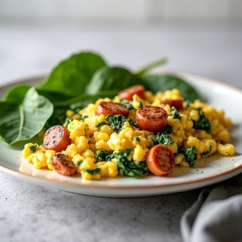 Protein-Packed Spinach and Egg White Scramble