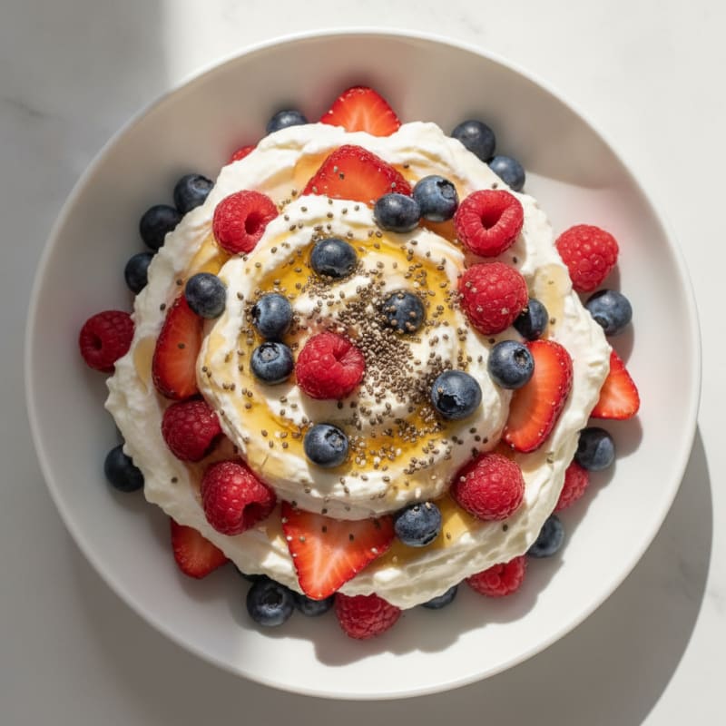 Creamy Greek Yogurt Protein Parfait with Mixed Berries