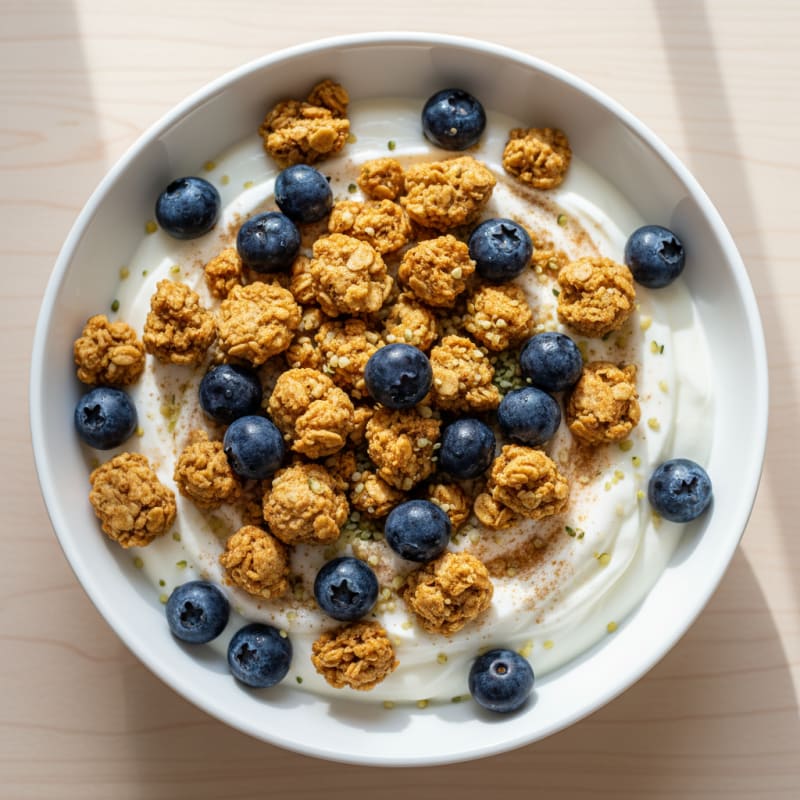 High-Protein Blueberry Yogurt Bowl