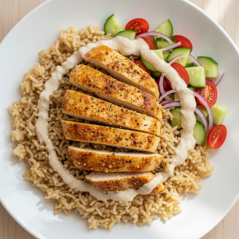 Chicken Shawarma Rice Bowl