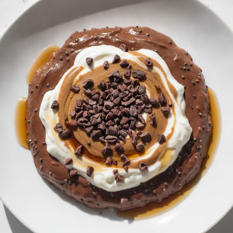 Silky Chocolate Protein Pudding with Greek Yogurt